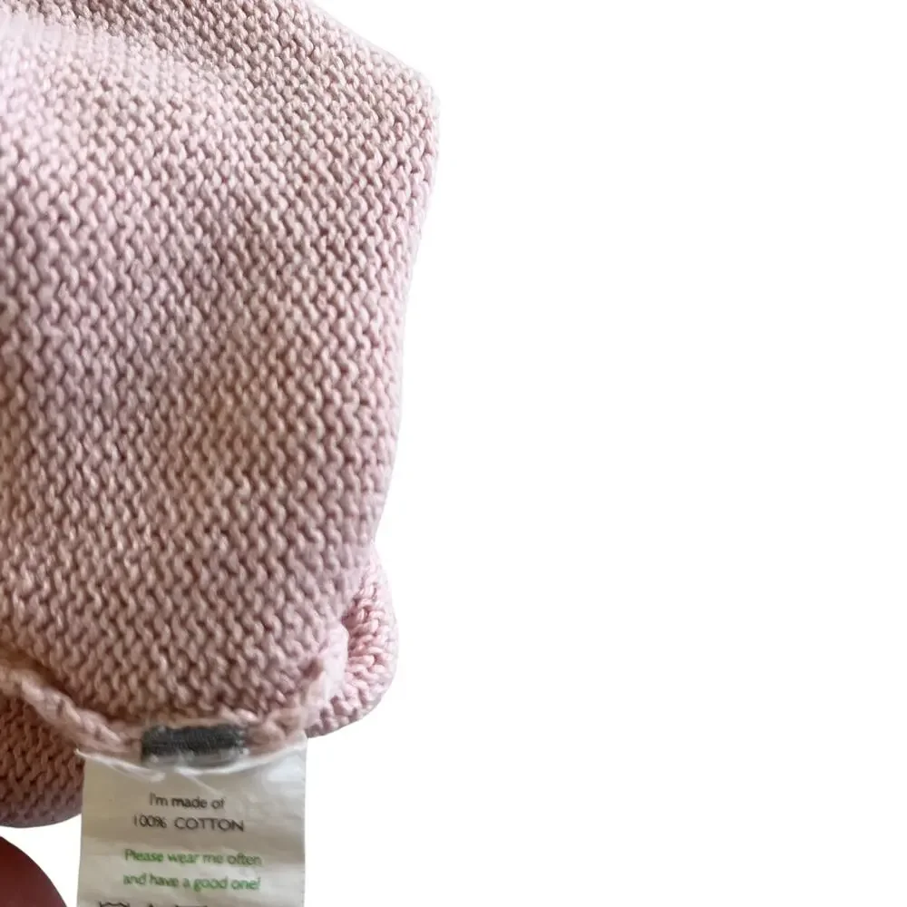 Oeuf Girls Pink Knit Summer Romper - Size 3 Months